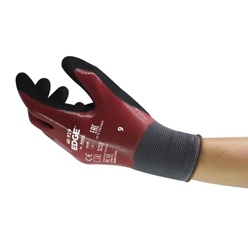 Ansell Edge 48-919 handschoen nitril mechanische bescherming maat 9