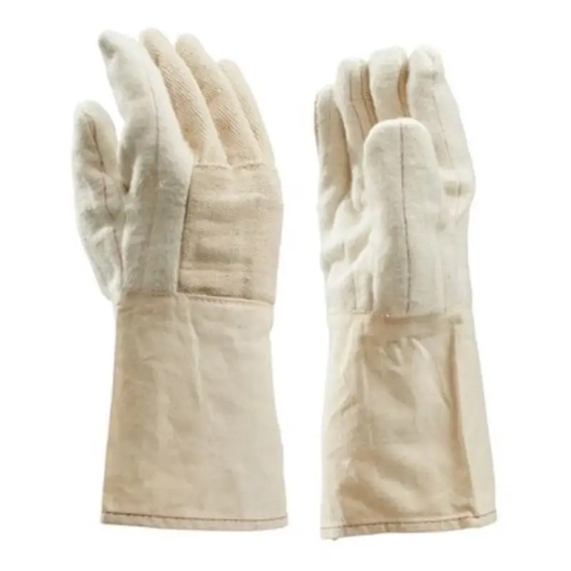 Hotmill cotton glove heat-resistant extended cuff