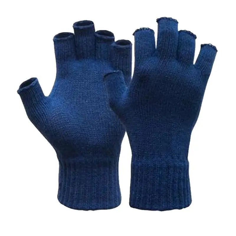 Oxxa Knitter 14-371 gant/manchette demi-doigts bleu