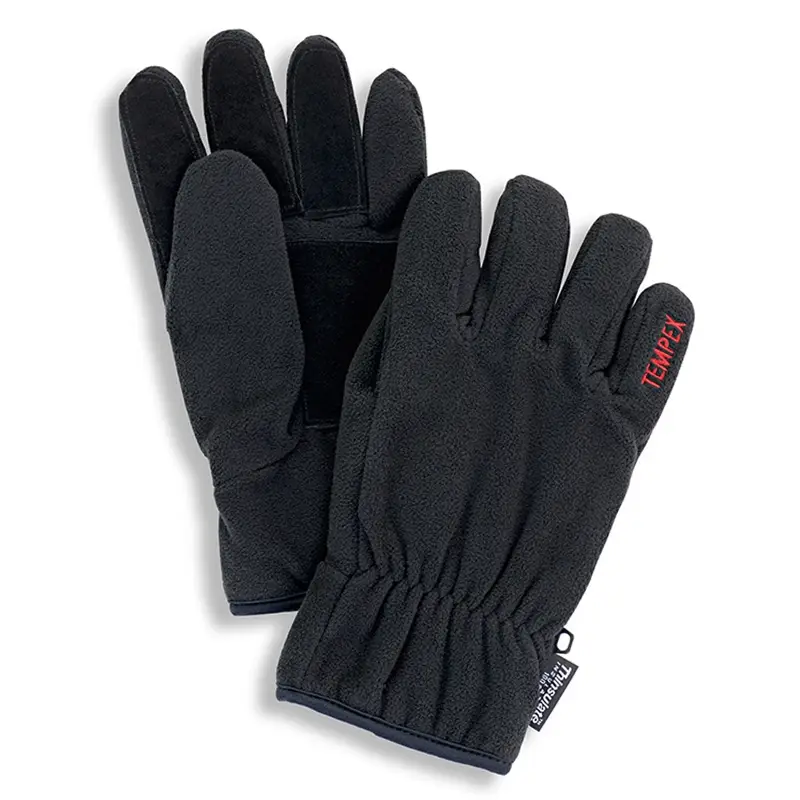 Gants polaires HB Tempex résistants au froid, noirs, taille 10