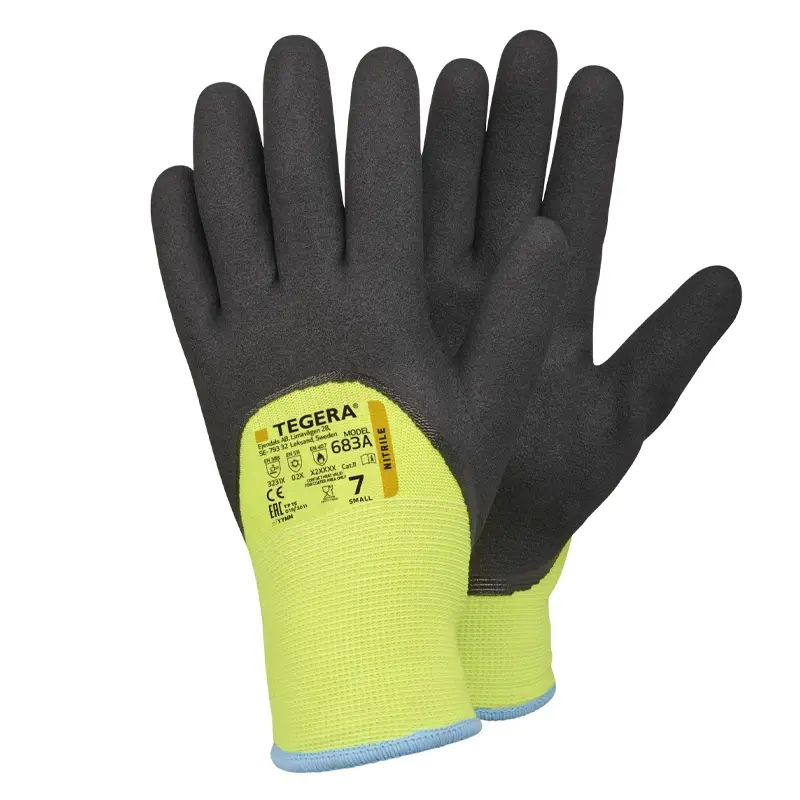 Gants thermiques en nitrile Ejendals Tegera 683A, taille 8