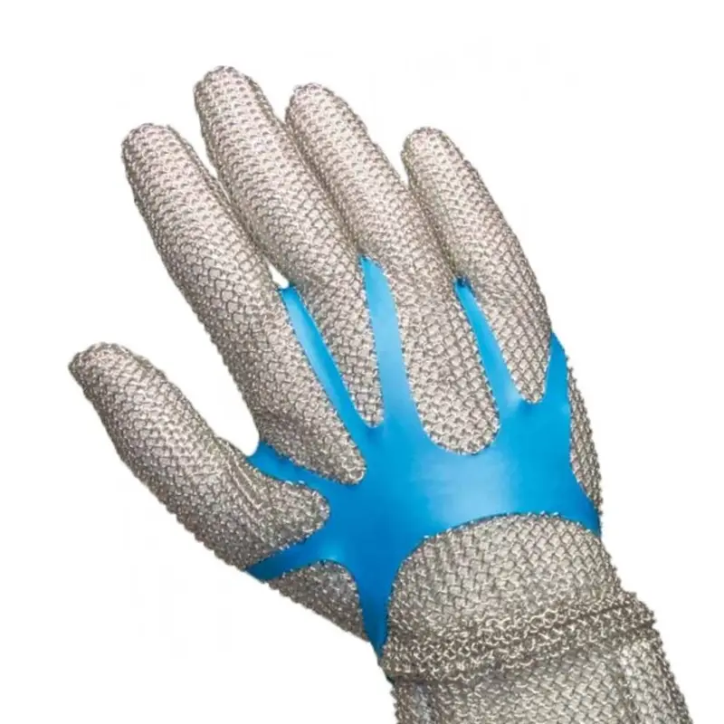 Handschoenspanner PU voor metalen veiligheidshandschoenen blauw