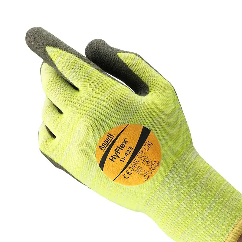 Ansell HyFlex 11-423 glove PU-nitrile cut-resistant size 8