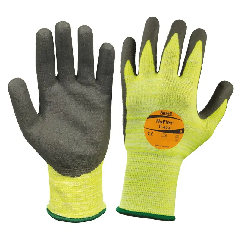 Ansell HyFlex 11-423 glove PU-nitrile cut-resistant size 8