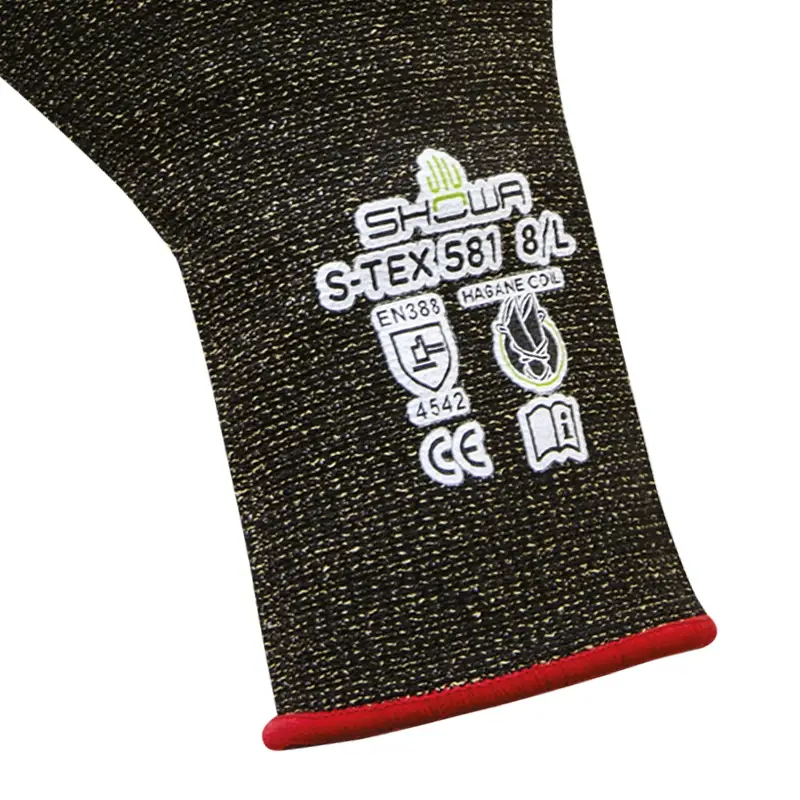 Gants en nitrile Showa S-TEX 581 résistants aux coupures, taille XL