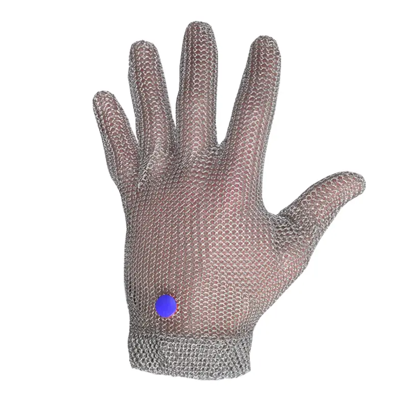 Manulatex Wilco metal glove stainless steel cut-resistant red size M