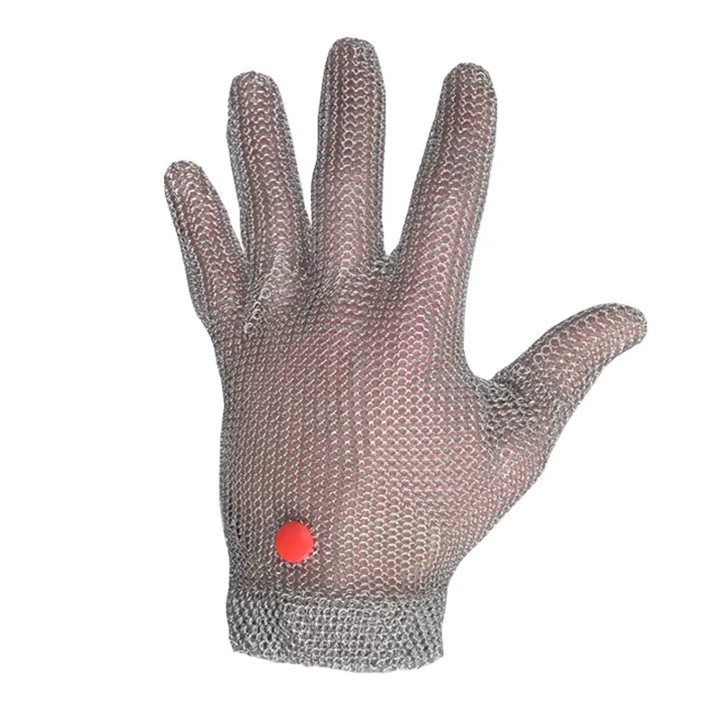 Manulatex Wilco metal glove stainless steel cut-resistant red size M
