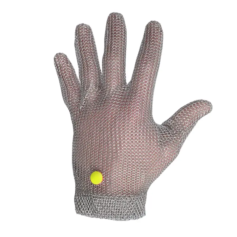 Manulatex Wilco metal glove stainless steel cut-resistant red size M