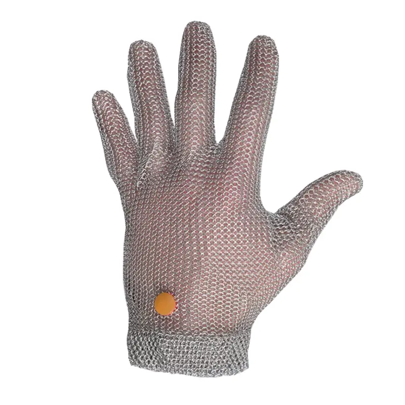 Manulatex Wilco metal glove stainless steel cut-resistant red size M