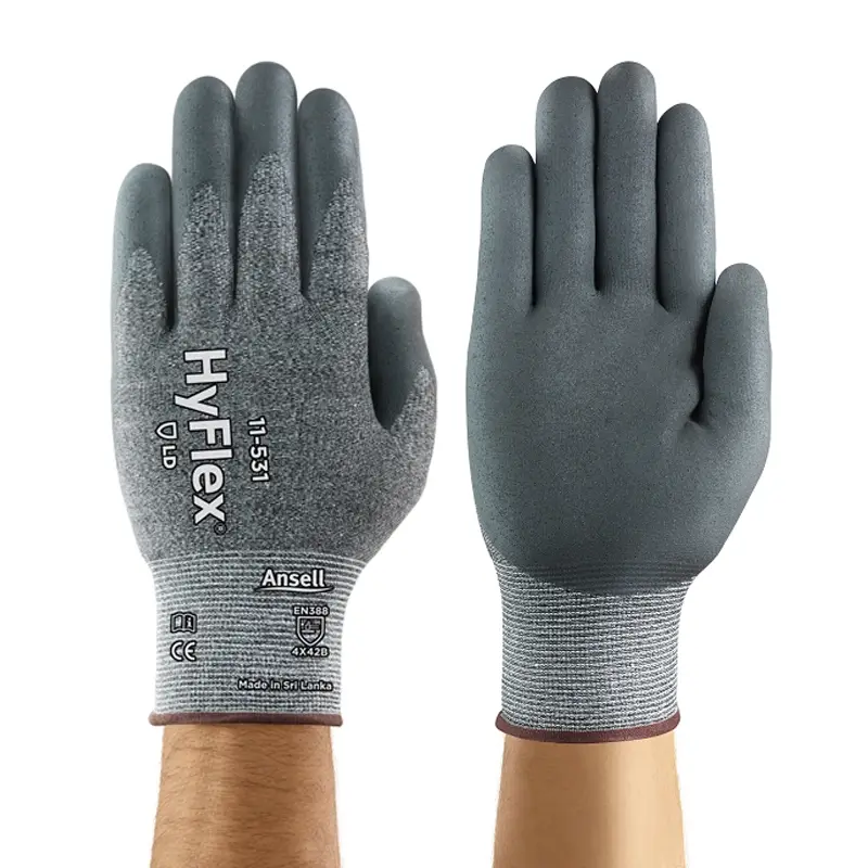 Ansell Hyflex 11-531 handschoen nitril snijbestendig maat 9