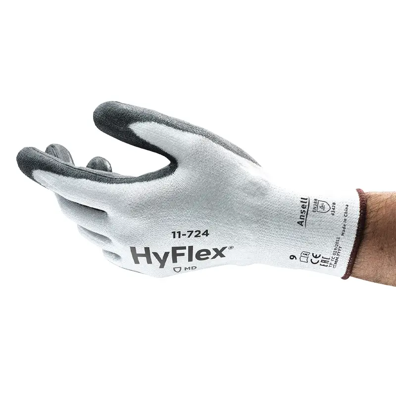 Ansell HyFlex 11-724 PU cut-resistant glove size 11