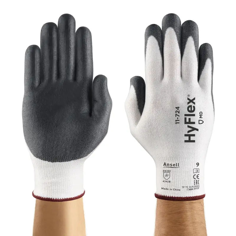 Ansell HyFlex 11-724 PU cut-resistant glove size 11