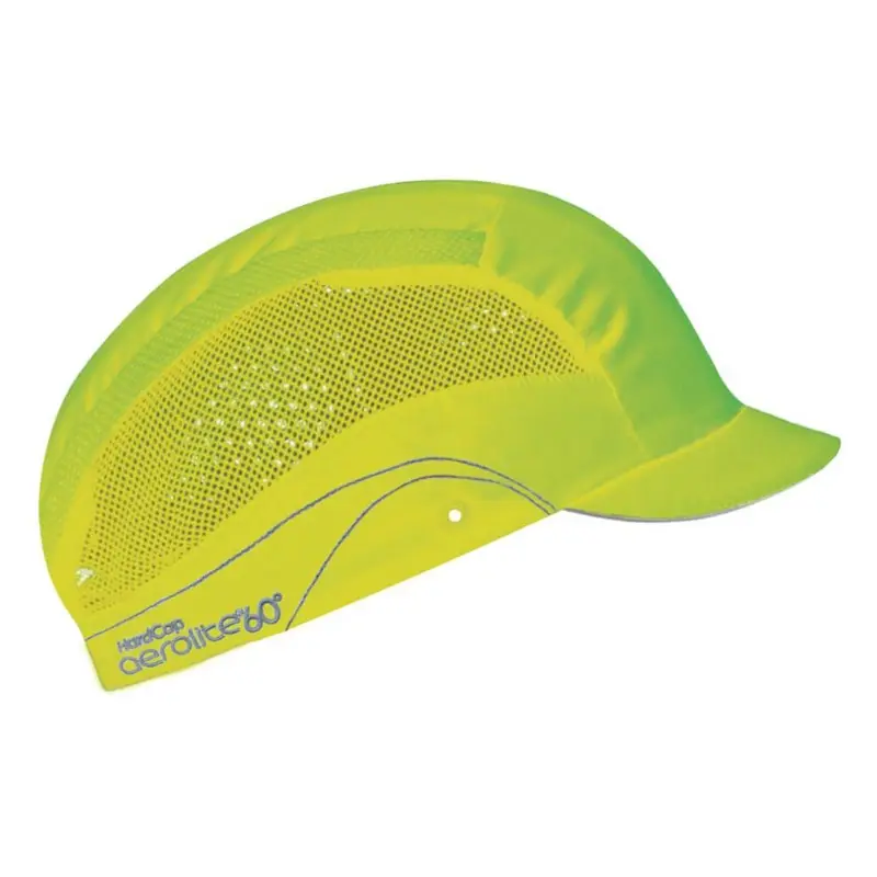 JSP HardCap Aerolite 60 bump cap with micro visor 25 mm fluorescent yellow