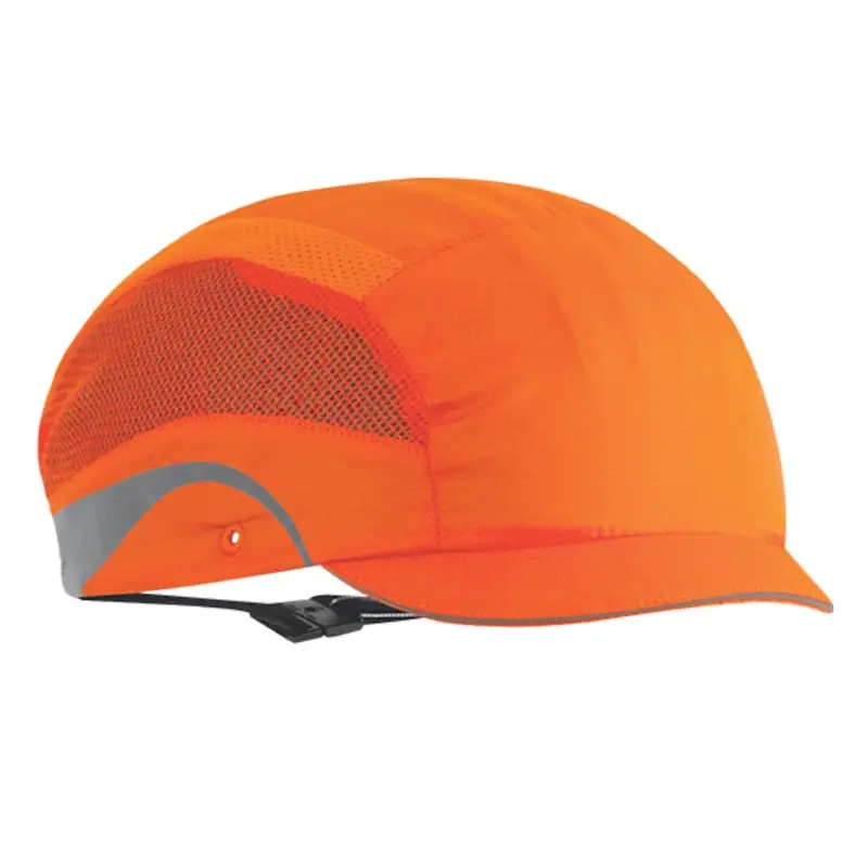 Casquette de protection JSP HardCap Aerolite, micro-visière 25 mm, orange fluorescent
