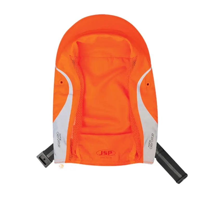 Cover for JSP HardCap Aerolite bump cap 25 mm micro visor fluorescent orange
