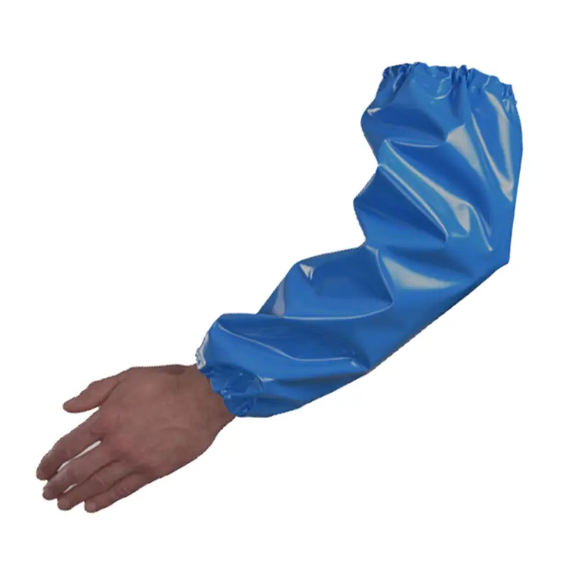 Manulatex Delta surmanche PU 200 mu 45 cm bleu
