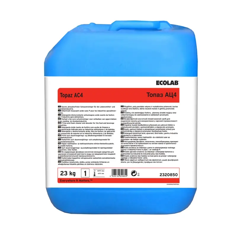 Ecolab Topaz AC4 acidic phosphate-free foam cleaner 23 kg (NL)