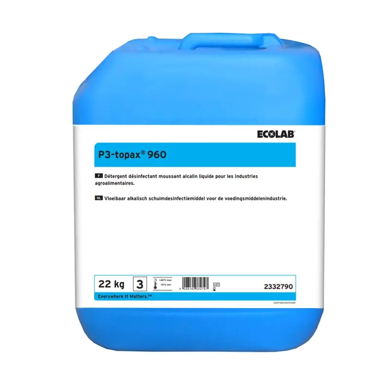 Ecolab P3-topax 960 alkaline cleaning and disinfection 22 kg (NL)