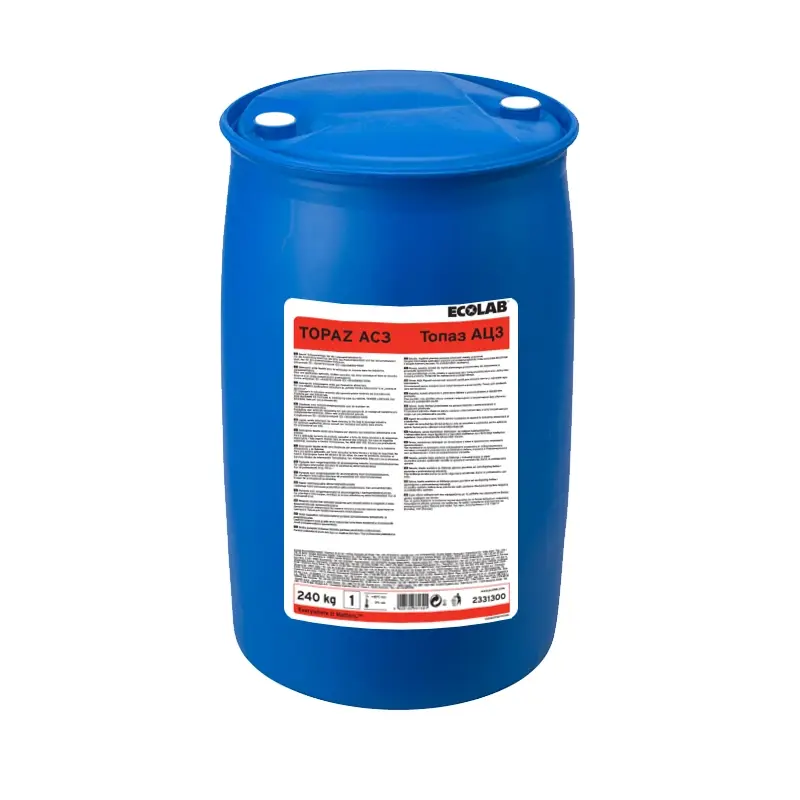 Ecolab Topaz AC3 zuur schuimreinigingsmiddel voedingsindustrie 240 kg (NL)