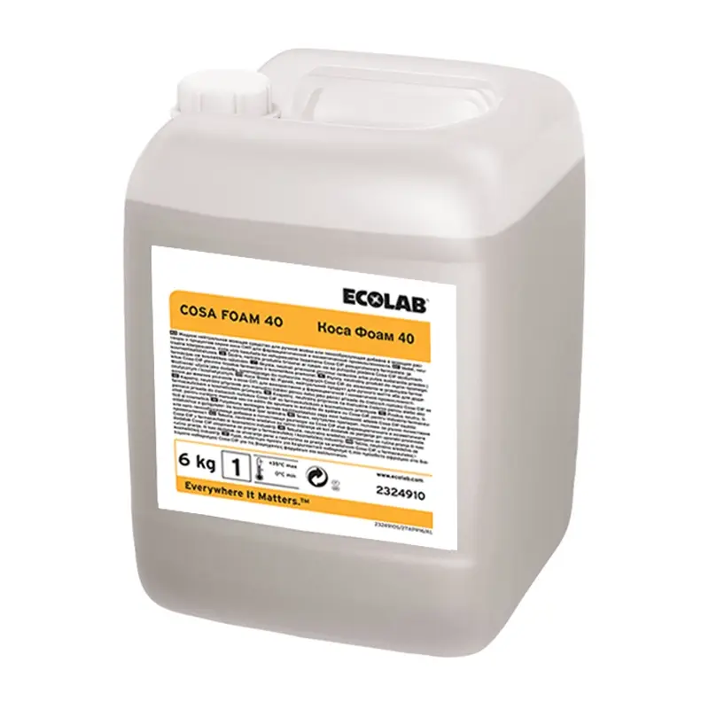 Additif pour nettoyant moussant neutre Ecolab Cosa Foam 40, 6 kg