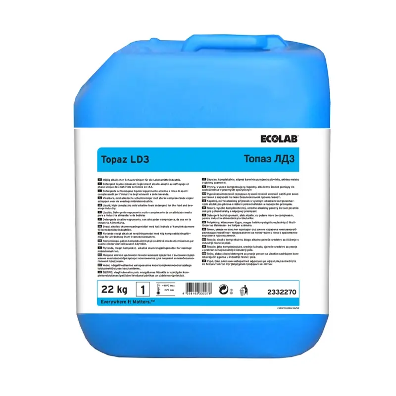 Ecolab Topaz LD3 mild alkaline foam cleaner 22 kg (NL)