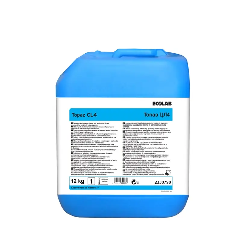 Ecolab Topaz CL4 alkalische schuimreiniger 12 kg (NL)