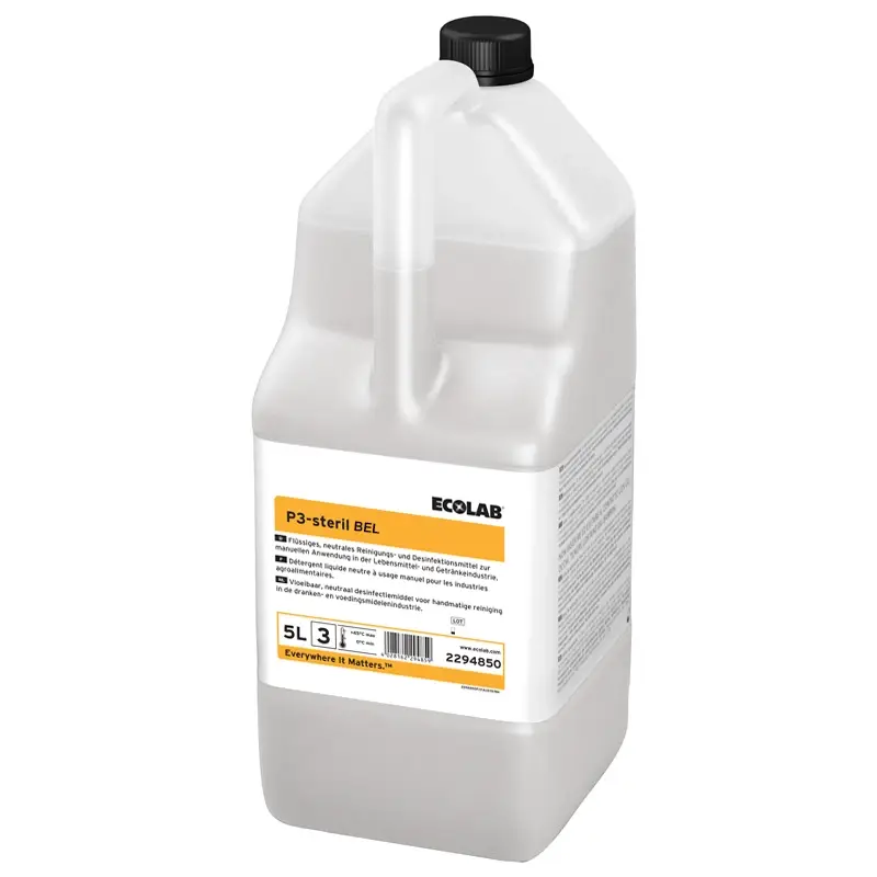 Ecolab P3-steril reiniging en desinfectiemiddel 5 liter (NL)
