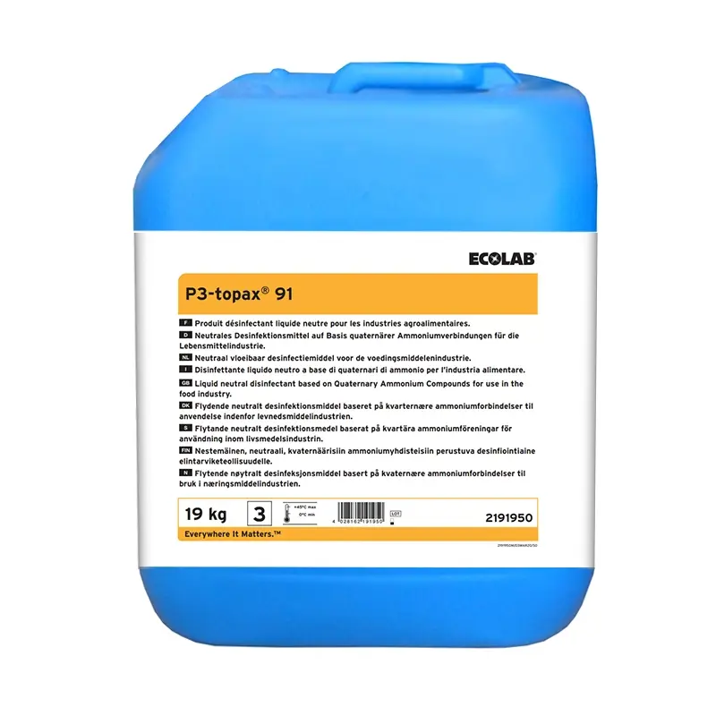 Ecolab P3-topax 91 neutraal desinfectiemiddel 19 kg (NL)