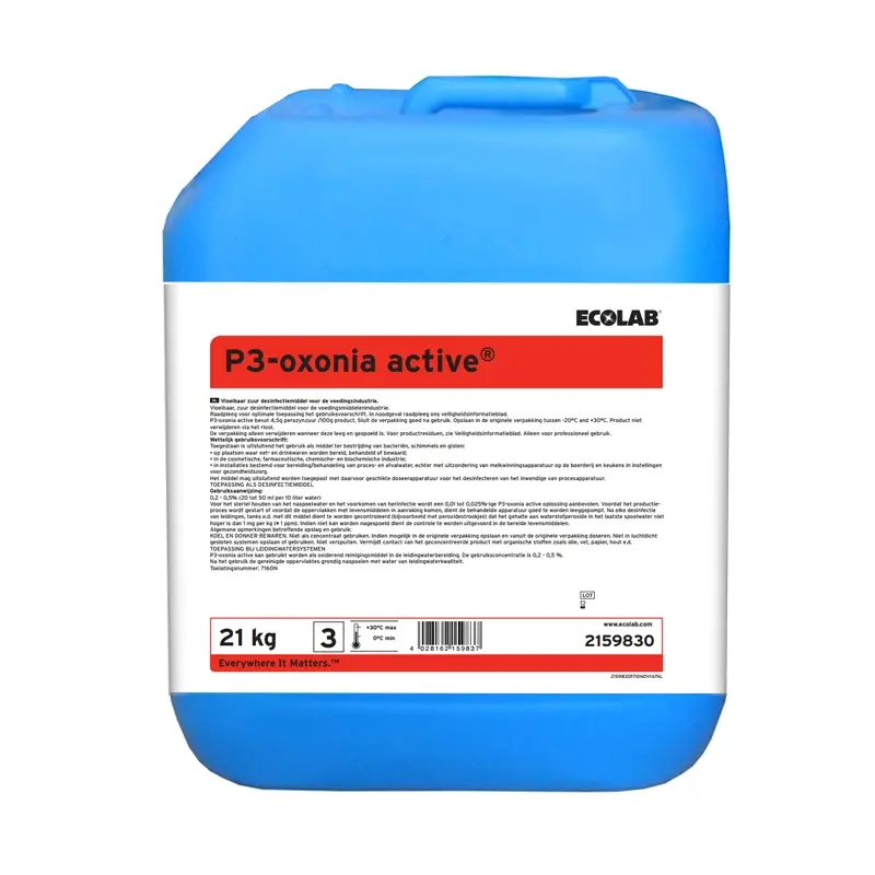Ecolab P3-oxonia Active desinfectie 21 kg (NL)