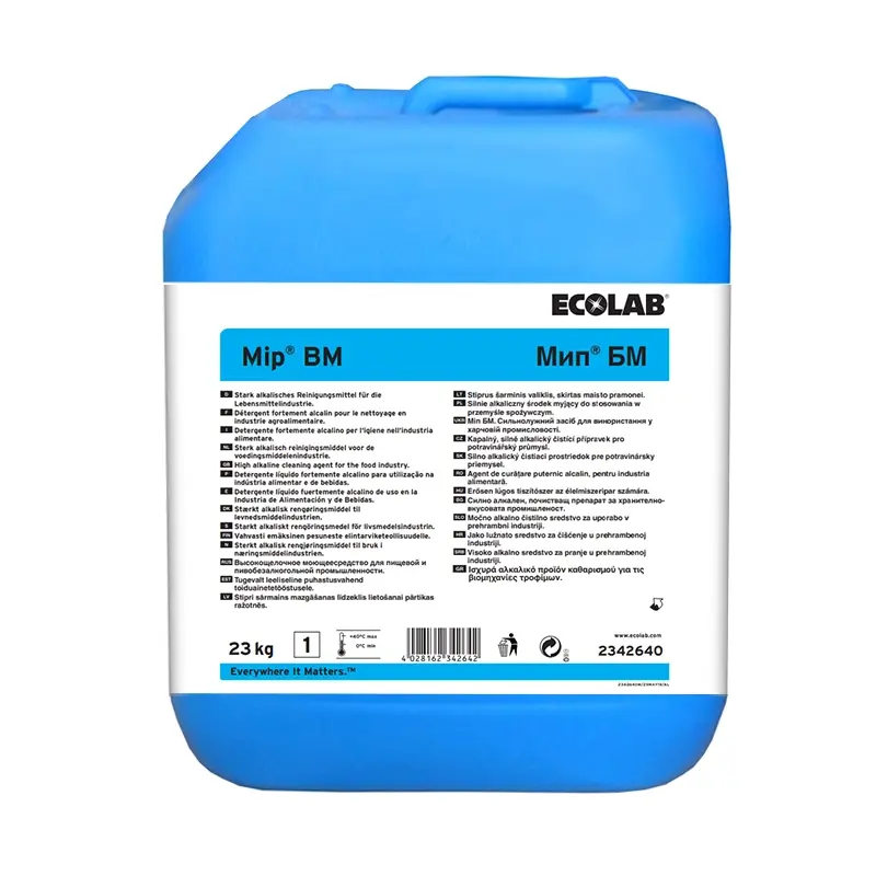 Ecolab Mip BM sterk alkalisch reinigingsmiddel CIP 23 kg (NL)
