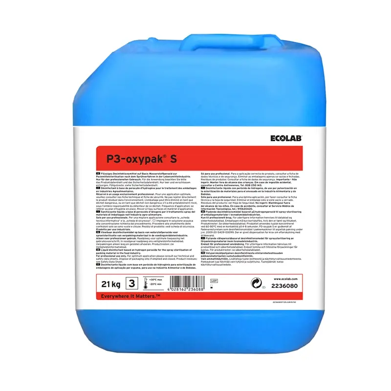 Ecolab P3-oxypak S vloeibaar desinfectiemiddel 21 kg (NL)