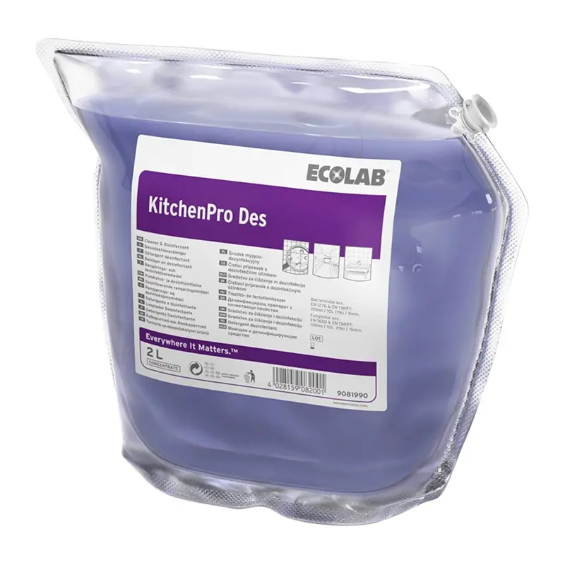 Ecolab Kitchenpro DES vloeibaar chloor desinfectiemiddel 2x2 liter