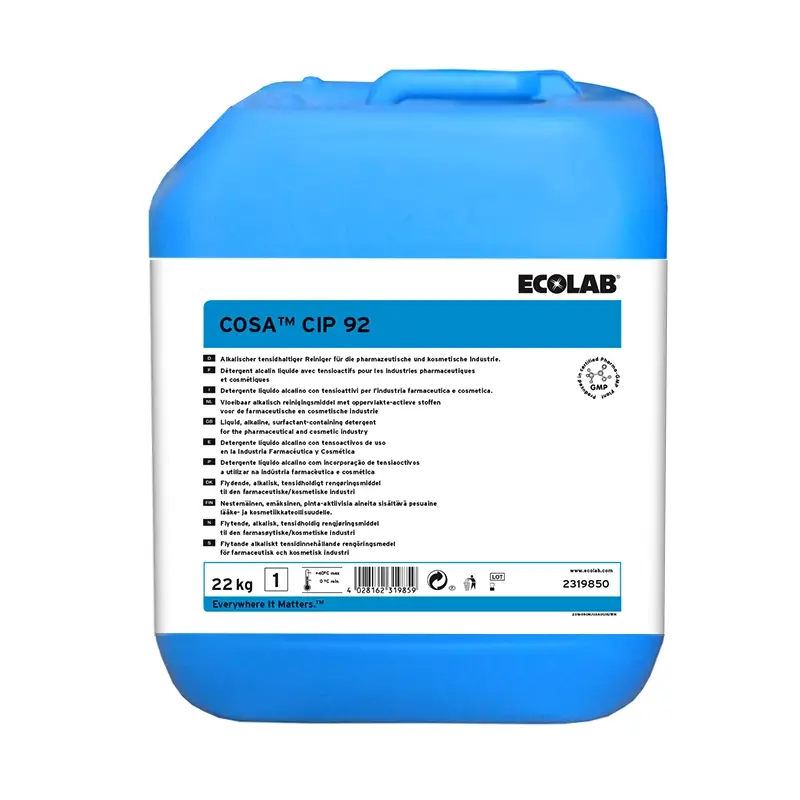Ecolab Cosa CIP 92 alkalisch reinigingsmiddel CIP 22 kg