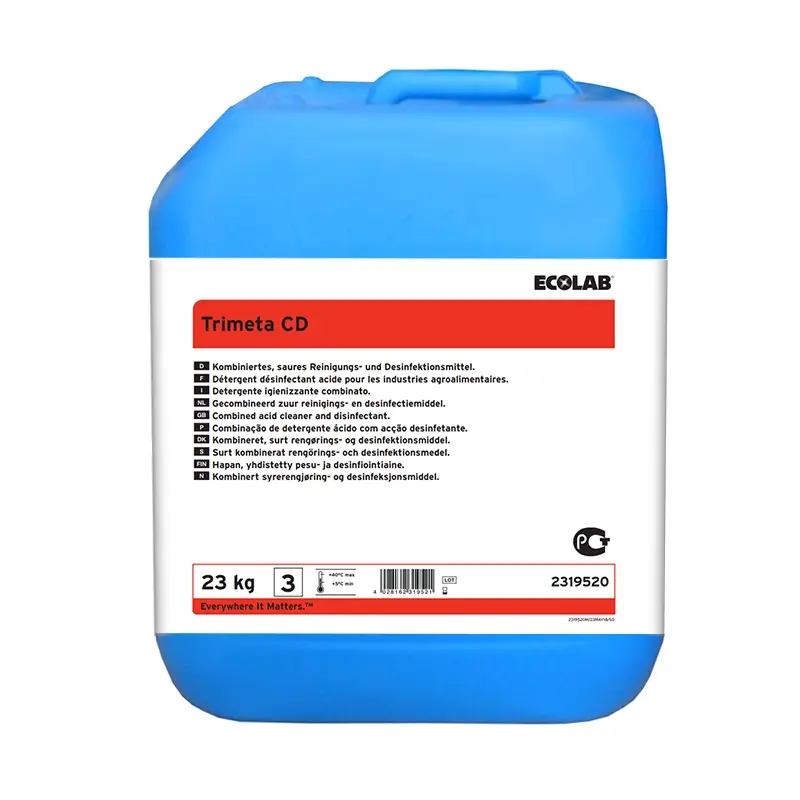 Ecolab Trimeta CD, nettoyant et désinfectant acide 23 kg (NL)