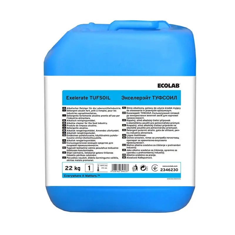 Ecolab Exelerate Tufsoil cleaner for burnt surfaces 22 kg (NL)