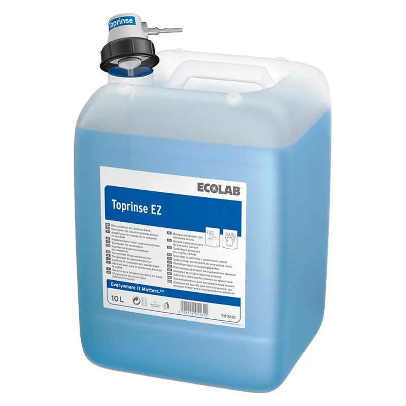 Bidon de 10 litres de liquide de rinçage Ecolab Toprinse EZ
