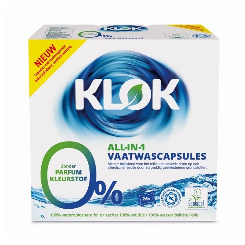 Klok All-in-1 Dishwasher Capsules