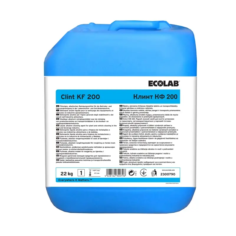 Ecolab Clint KF 200 agent de nettoyage alcalin 22 kg (NL)