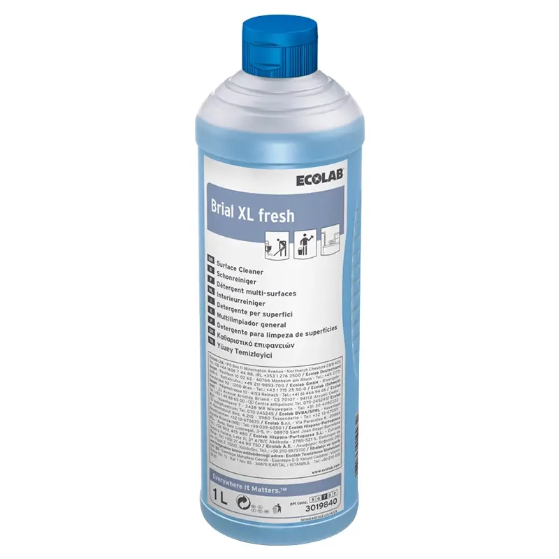 Nettoyant intérieur Ecolab Brial XL Fresh, 12 x 1 litre