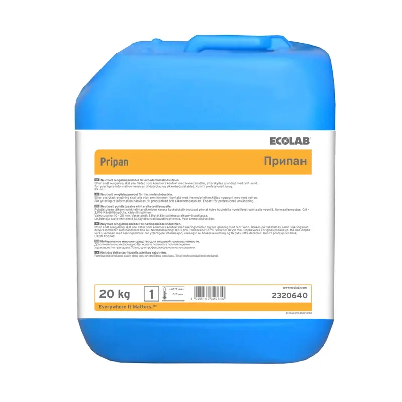 Ecolab Pripan neutraal reinigingsmiddel 20 kg (NL)