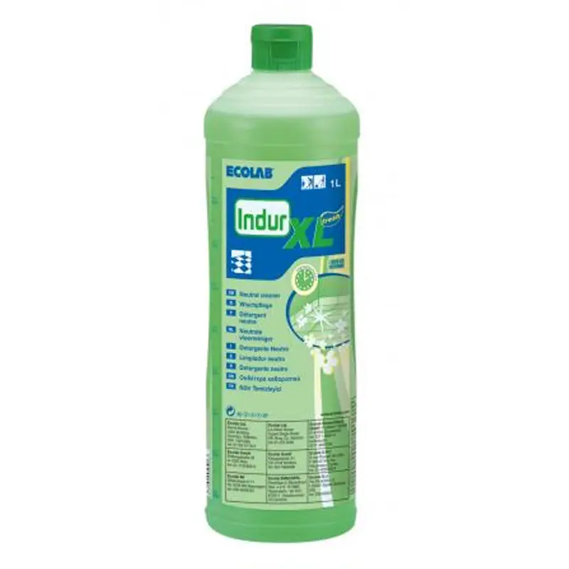 Nettoyant pour sols Ecolab Indur XL Fresh Neutral, 12 x 1 litre