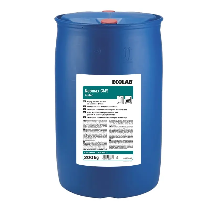 Ecolab Neomax GMS sterk alkalische vloerreiniger 200 kg
