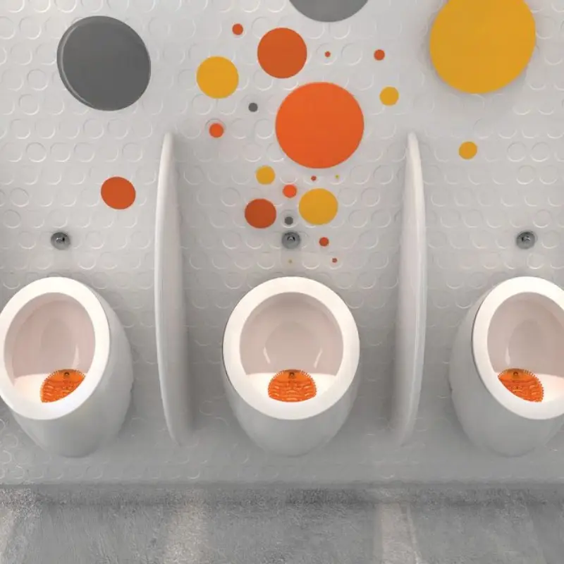 Uriwave Mango Orange Disinfectant Urinal Mats