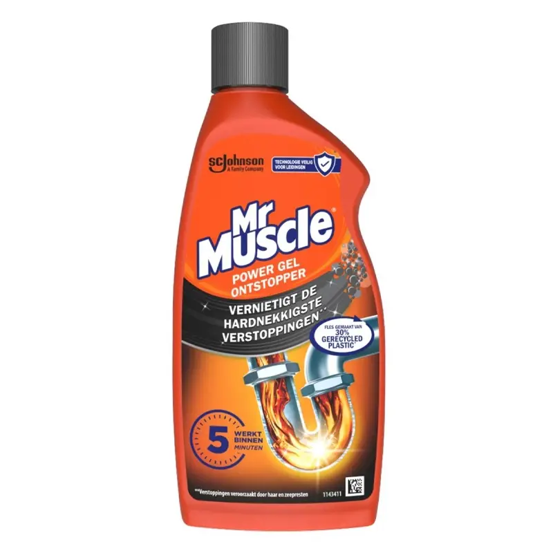 Mr Muscle Power Gel liquid drain cleaner 500 ml