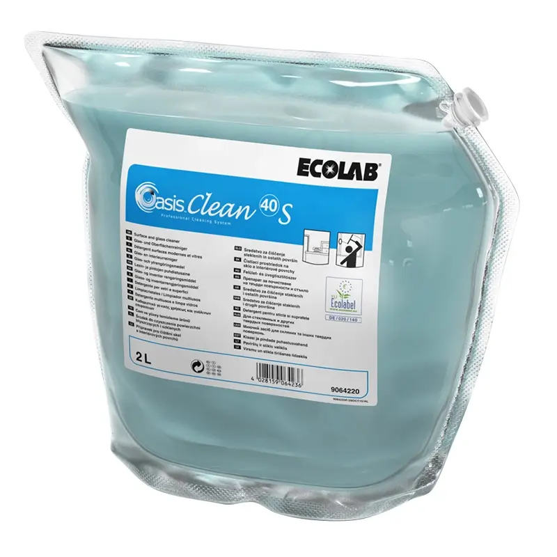 Nettoyant multi-usages Ecolab Oasis Clean 40 S, 2 x 2 litres