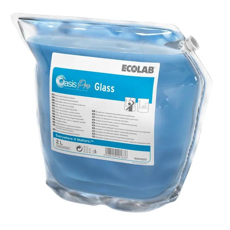 Nettoyant intérieur pour vitres Ecolab Oasis Pro, 2 x 2 litres