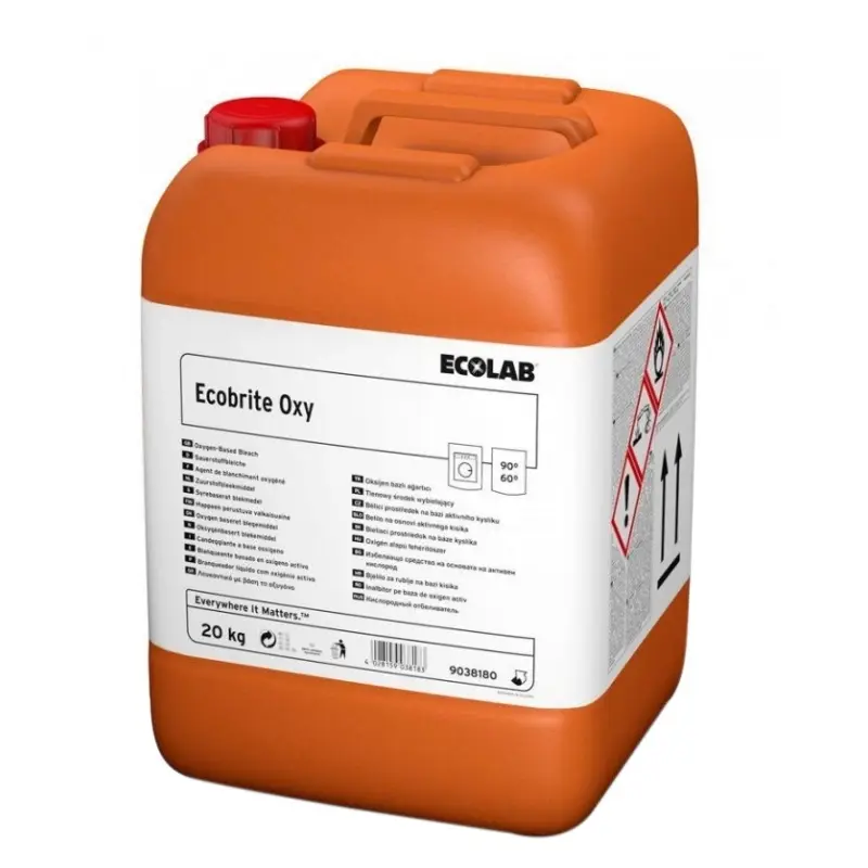 Ecolab Ecobrite Oxy jerrycan d'eau de Javel 20 kg