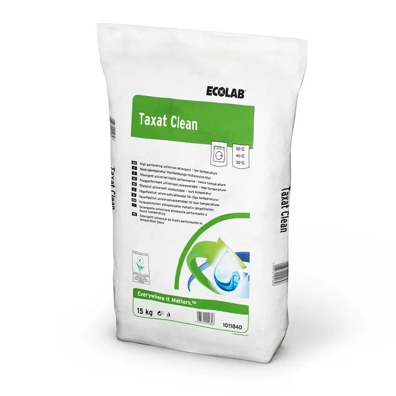 Ecolab Taxat Clean universal laundry detergent bag 15 kg