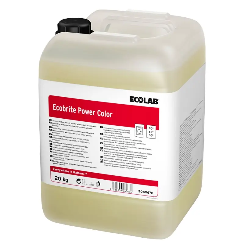 Ecolab Ecobrite Power Color booster de lessive jerrican 20 kg