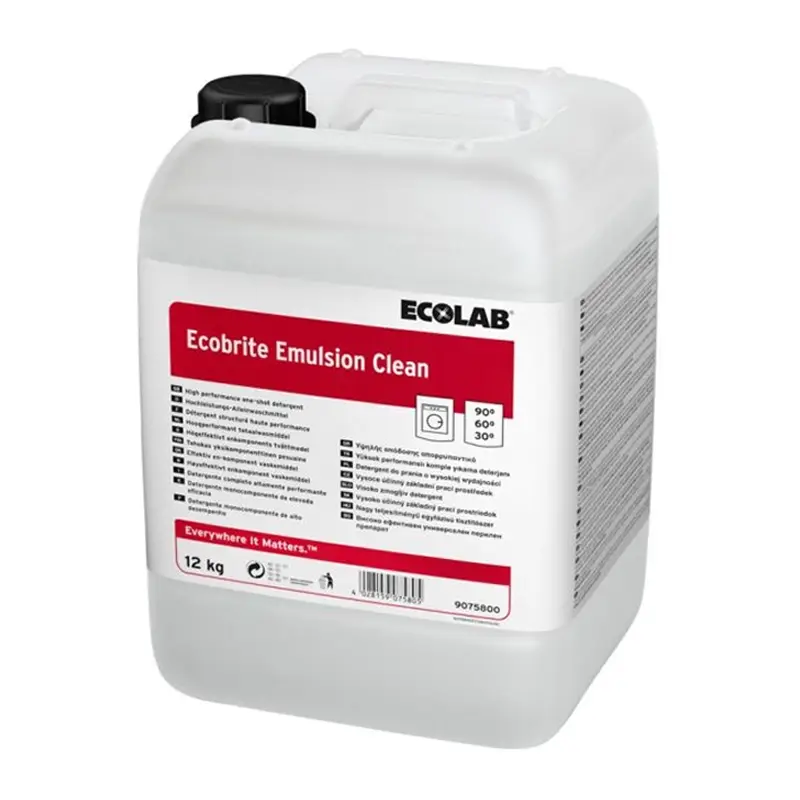 Ecolab Ecobrite Emulsion Clean jerrican de détergent liquide 12 kg